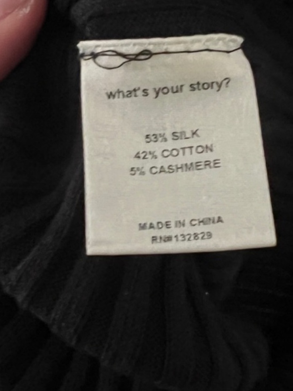 Weekend Stories Black Ribbed Cashmere Blend Dress - Picture 3 of 4